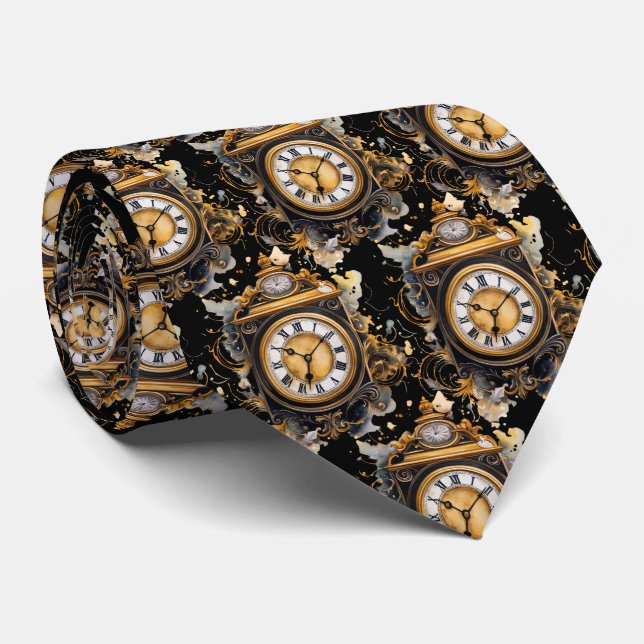 Återblick Uhr Talar Steampunk Nacke Tie Slips (Rullad)