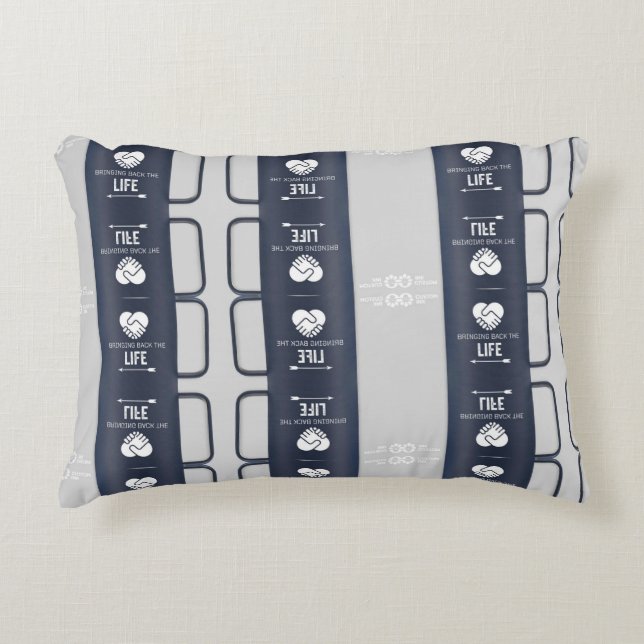 återbörda livet prydnadskudde (Framsidan)