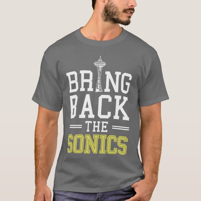 Återbringar Backhe Sonics retro T Shirt (Framsida)