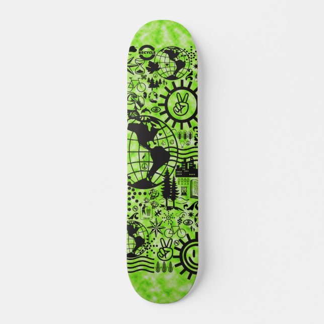 ÅTERCYKLING MINI SKATEBOARD BRÄDA 18,7 CM (Framsida)