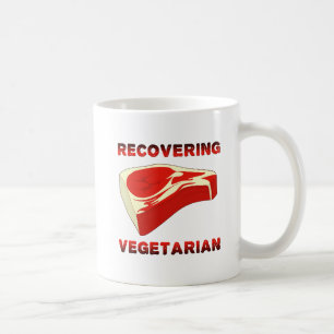 Återfallande Vegetarian Rolig Mugg