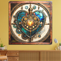 Återfärgad Glas Heart Steampunk-serien