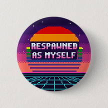 Återfödd Som Mig Själv Pride Pixel Knapp