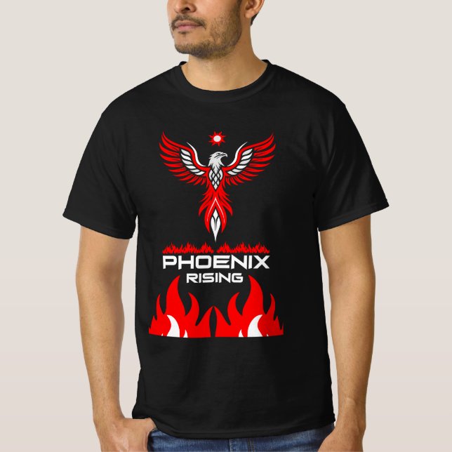 Återfödelse Och Styrka Fenix T Shirt (Framsida)
