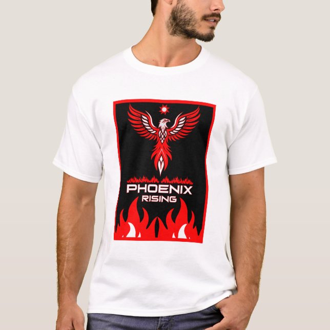 Återfödelse Och Styrka Fenix T Shirt (Framsida)