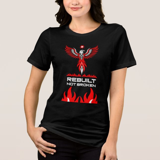 Återfödelse Och Styrka Fenix T Shirt (Framsida)