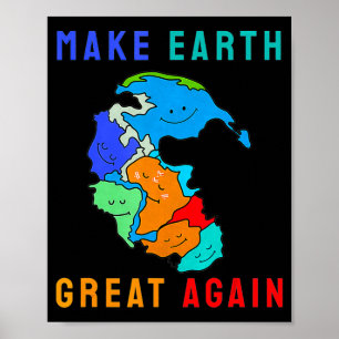 Återförena Pangea Gör Jorden Stor Igen T Shirt Poster