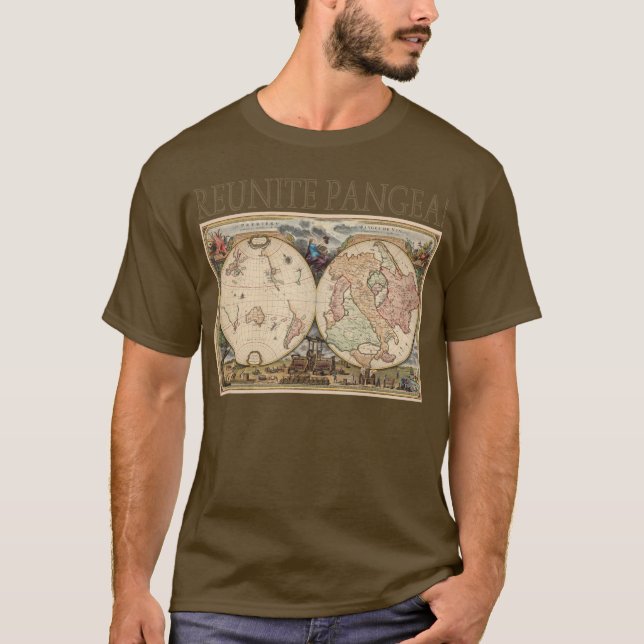 Återförena Pangea! Tee Shirt (Framsida)