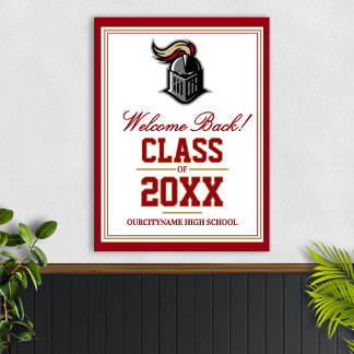Återförening för skolans maskotklass välkommen poster