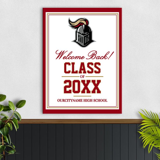 Återförening för skolans maskotklass välkommen poster (Skapare uppladdad)