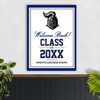 Återförening för skolans maskotklass välkommen poster