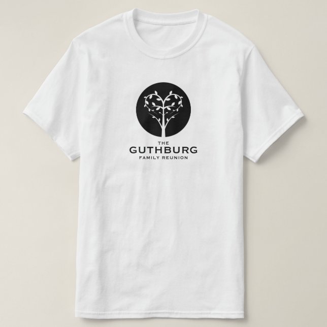 Återföreningen mellan anpassade och träd t shirt (Design framsida)
