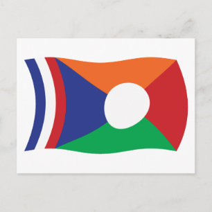 Återförenings Flagga Postkort Vykort