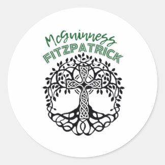 återföreningsetikett runt klistermärke