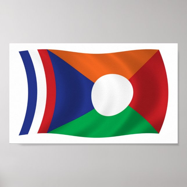 Återföreningsflagga Affischtryck Poster (Framsidan)