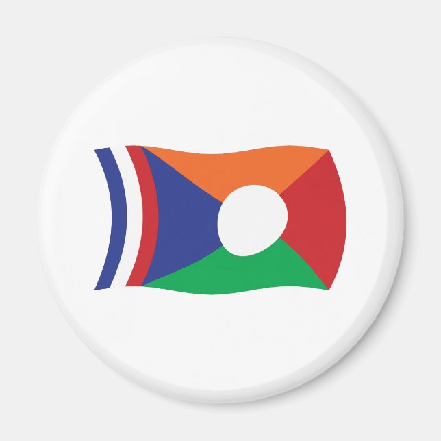 Återföreningsflaggmagnet Magnet (Framsidan)