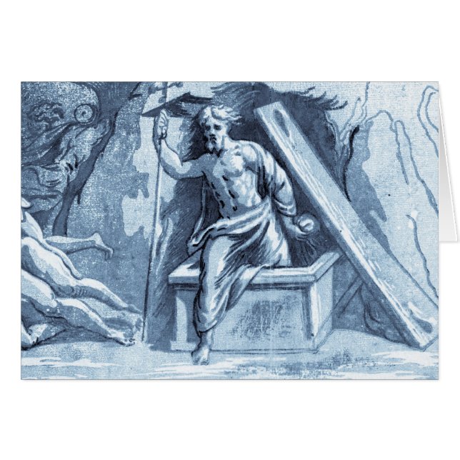 Återföring av Jesus Kristus-kort Hälsningskort (Framsidan Horizontal)