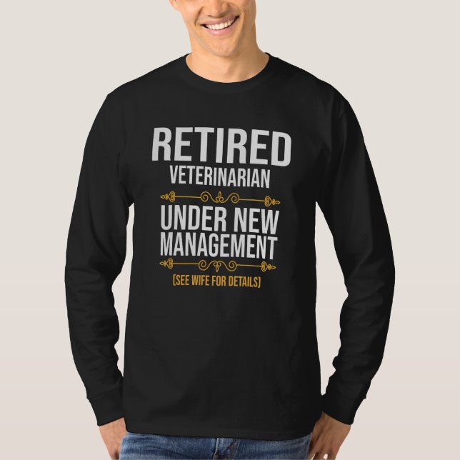 Återförsäkrad veterinär under ny ledning t shirt (Framsida)