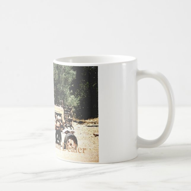 Återförsäljare för vit    muggRon Jones skräp Kaffemugg (Höger)