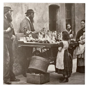 Återförsäljare i utsmyckade Ware, 1876-77 Kakelplatta