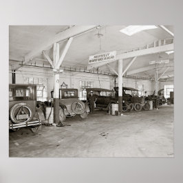Återförsäljare Reparation Verkstad, 1926. Gammalt Poster