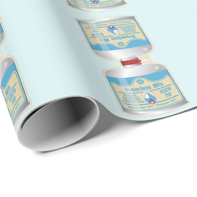 Återfyllning av gaskanister för lägerstoftar presentpapper (Rullad Hörn)