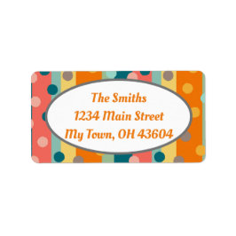 Återgå till Orangen Rand och punkter för anpassade Adressetikett