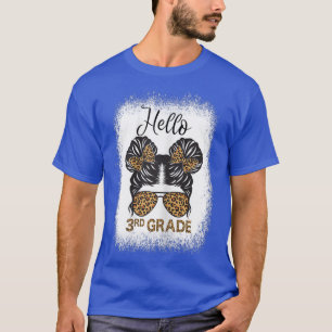 Återgå till SchoolMessy Bun Hej 3:e Klass Girls T Shirt