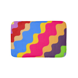 återgång vågigt mönster badrumsmatta