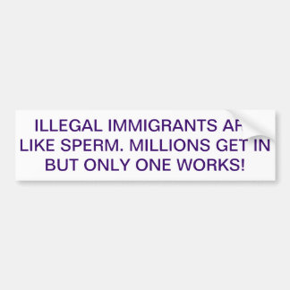 ÅTERGÅNGA ILLEGAL INVANDRARE BILDEKAL