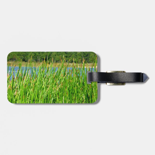 Återger träd-dammbakgrund bagagebricka (Baksida Vågrät)