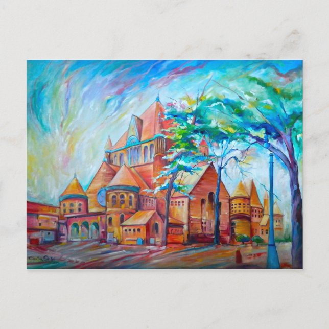 Återgivning av ETS-Byggnad~Detroit-Inspired Series Vykort (Framsida)