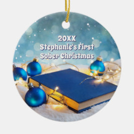 Återhämtning av Bok och Helgdag Julgransprydnad Keramik