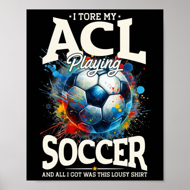 Återhämtning efter ACL-operation, knäoperationsstö Poster (Framsidan)