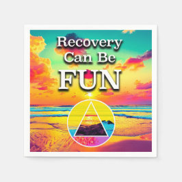 Återhämtning Kan Vara Kul Återhämtning Slogan Solu Pappersservett
