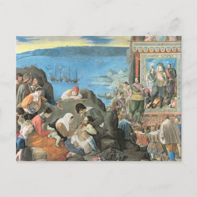 Återhämtningen av San Salvador-bukten Vykort (Framsida)