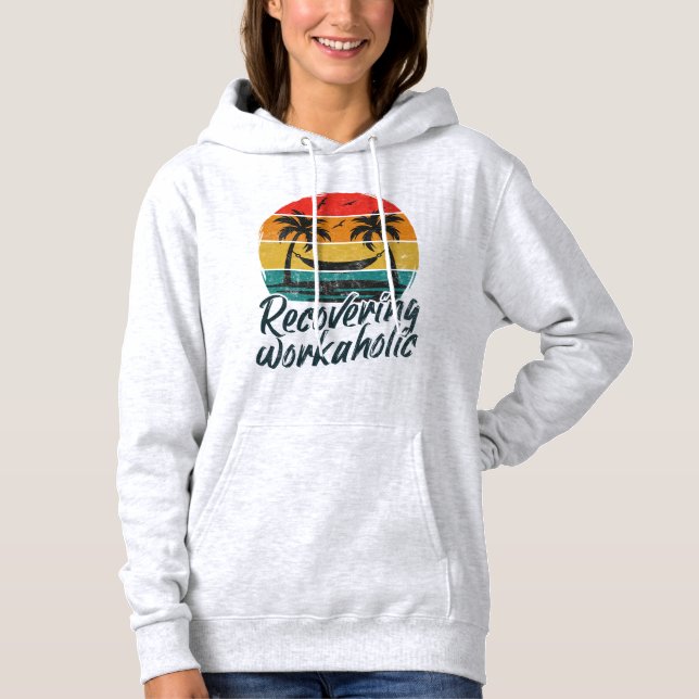 Återhämtnings Högtidsmode Retro Solnedgång Semeste T Shirt (Framsida)