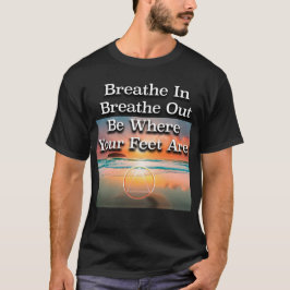 Återhämtnings slogan för soluppgången -andas in an t shirt