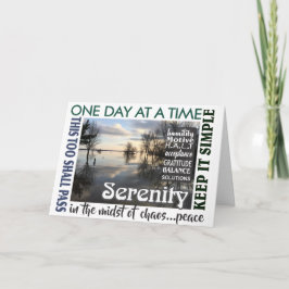 återhämtnings slogan serenity kort 25