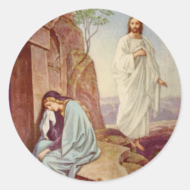 Återhämtningsdagen i påsk runt klistermärke (Framsida)