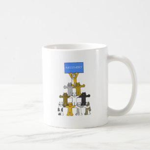 Återhämtningskatt för att fira sundhet osv. kaffemugg