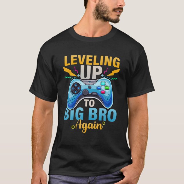 Återigen, Gamer Boy Big Brother T Shirt (Framsida)