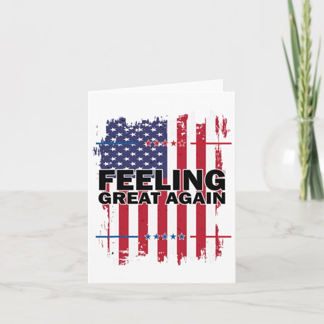 Återigen känner sig Underbar Trump 2024 American U Kort (Framsida)
