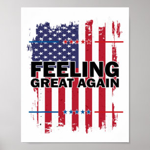 Återigen känner sig Underbar Trump 2024 American U Poster
