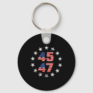 Återigen Trump 2024 American Flagga (på B Nyckelring