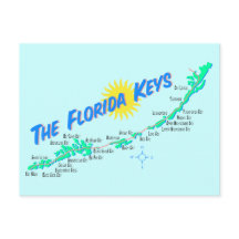 Återillustration av Florida Nycklar Karta