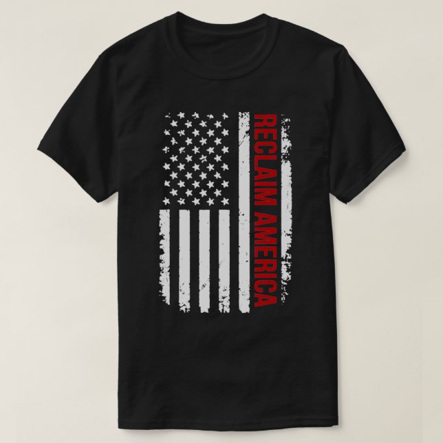 Återkalla Amerika  T Shirt (Design framsida)