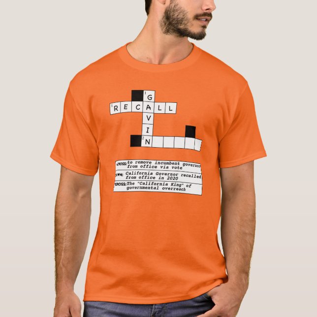 Återkalla Gavin Crossword manar T Shirt (Framsida)