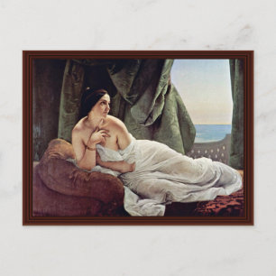 Återkalla Odalisque från Hayez Francesco Vykort