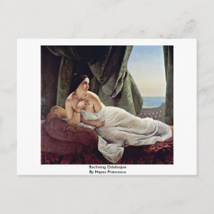 Återkalla Odalisque från Hayez Francesco Vykort